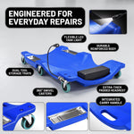 Low Profile Rolling Garage Creeper - Mechanic Creeper with Padded Headrest & Tool Trays, Under Car Roller for Automotive Repair, Rolling Car Creeper - 7