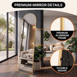 FULL LENGTH MIRROR – ARCHED STANDING & WALL-MOUNT DESIGN - 7