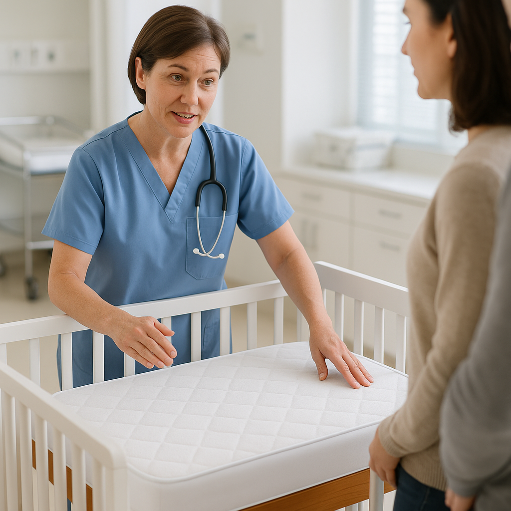 Premium Waterproof Bamboo Terry Crib Mattress Protector - Ultra-Soft 9" Deep Pocket Cover with Silent Protection