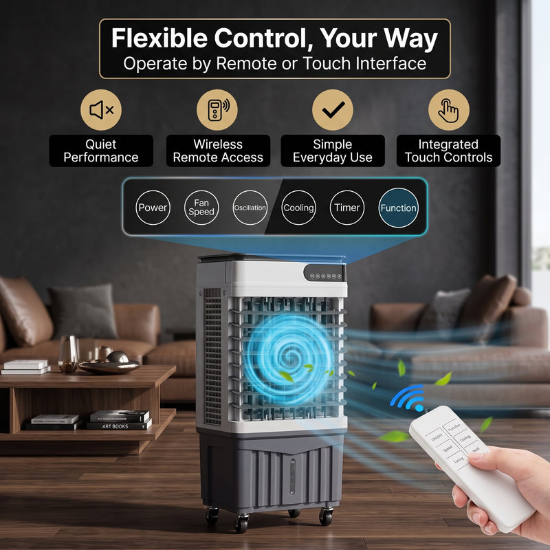 3-in-1 Evaporative Air Cooler Tower Fan with Remote Control - 7