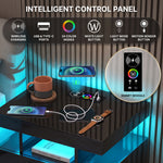 NIGHTSTAND WITH CHARGING STATION – LED, USB-C & DRAWERS - 7(1)