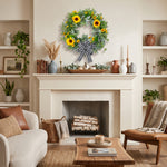 SUNFLOWER WREATH FOR FRONT DOOR – SUMMER FLORAL PORCH DÉCOR - 7