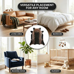 Faux Cowhide Rug – Animal Print Area Rug for Living Room, Bedroom & Office - 7