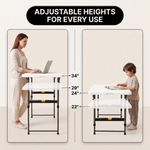 Foldable Table & Step Stool – Heavy-Duty, Portable, Adjustable Height, Indoor/Outdoor Use - 7