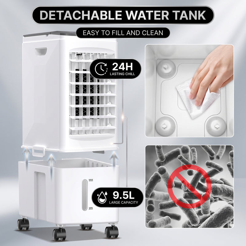 3-in-1 Evaporative Air Cooler Tower Fan with Remote Control - 7