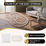 2-Person Hanging Hammock Chair with Cushion – Boho Macrame Swing for Indoor & Outdoor Relaxation - 7