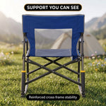 ROCKING CAMPING CHAIR – FOLD-FLAT CHAIR WITH CUP HOLDER - 7