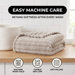 Throw Blanket – Soft, Lightweight Ribbed Design - 7