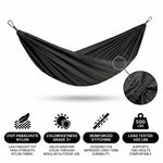 2-Person Camping Hammock with Mosquito Net & Rain Fly – Portable Outdoor Hammock Set (500lbs Capacity) - 7