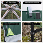 4-6 PERSON INSTANT CABIN CAMPING TENT – WATERPROOF FAMILY TENT WITH RAINFLY & CARRY BAG - 7