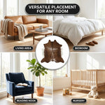 Animal Hide Faux Rug for Living Room, Bedroom & Office - 7