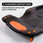 Low Profile Rolling Garage Creeper - Mechanic Creeper with Padded Headrest & Tool Trays, Under Car Roller for Automotive Repair, Rolling Car Creeper - 7