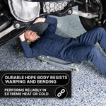 Low Profile Rolling Garage Creeper - Mechanic Creeper with Padded Headrest & Tool Trays, Under Car Roller for Automotive Repair, Rolling Car Creeper - 7
