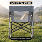 ROCKING CAMPING CHAIR – FOLD-FLAT CHAIR WITH CUP HOLDER - 7