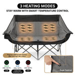 Heated Camping Chair for Adult Outdoor Activities - Portable Folding Heated Chair with 3 Adjustable Heat Levels, Heating Backrest Cushion Support 264LBS for Patio Camping (Battery Not Included) - 7