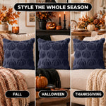 DECORATIVE PILLOW COVERS – 3D PUMPKIN SET OF 2 - 7