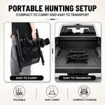 360° Swivel Hunting Chair with Adjustable Legs & Rifle Rest – Portable Tripod Seat - 7