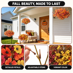 ARTIFICIAL FLOWERS FOR OUTDOORS – UV-RESISTANT FALL MIX - 7