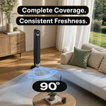 Tower Fan With Remote – 90° Oscillation, 36″ & 42″ - 7