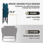Oversized Folding Rocking Camping Chair with Padded Comfort & Portable Design - 7