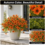 Artificial Fall Flowers for Outdoors – UV-Resistant, 12 Bundles - 7