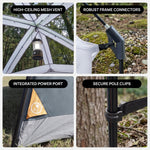 4-6 PERSON INSTANT CABIN CAMPING TENT – WATERPROOF FAMILY TENT WITH RAINFLY & CARRY BAG - 7