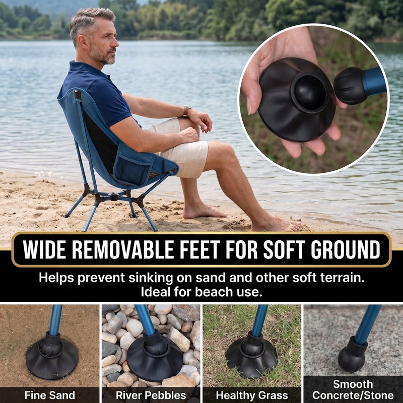 Ultralight Folding Camping Chair – Portable Outdoor High-Back Seat - 7