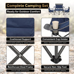 Outdoor 4-Piece Folding Chair and Table Set – Perfect for Camping and Picnics - 7