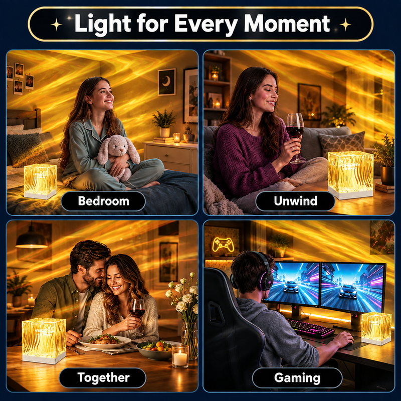 SUNSET LAMP & NORTHERN LIGHTS PROJECTORS WITH REMOTE - 7