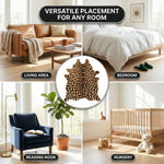 Faux Cowhide Rug – Animal Print Area Rug for Living Room, Bedroom & Office - 7