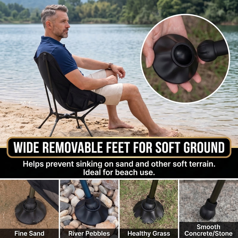Ultralight Folding Camping Chair – Portable Outdoor High-Back Seat - 7