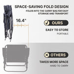 Oversized Folding Rocking Camping Chair with Padded Comfort & Portable Design - 7