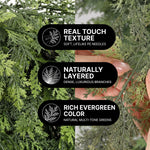 CHRISTMAS GARLAND WITH LIGHTS – PRE-LIT HOLIDAY GREENERY - 7