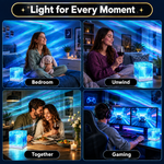 SUNSET LAMP & NORTHERN LIGHTS PROJECTORS WITH REMOTE - 7