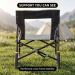 ROCKING CAMPING CHAIR – FOLD-FLAT CHAIR WITH CUP HOLDER - 7
