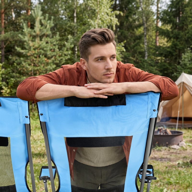 Premium Reclining Outdoor Camping Chair – Adjustable Comfort Seat - 7