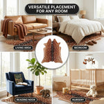 Faux Cowhide Rug – Animal Print Area Rug for Living Room, Bedroom & Office - 7