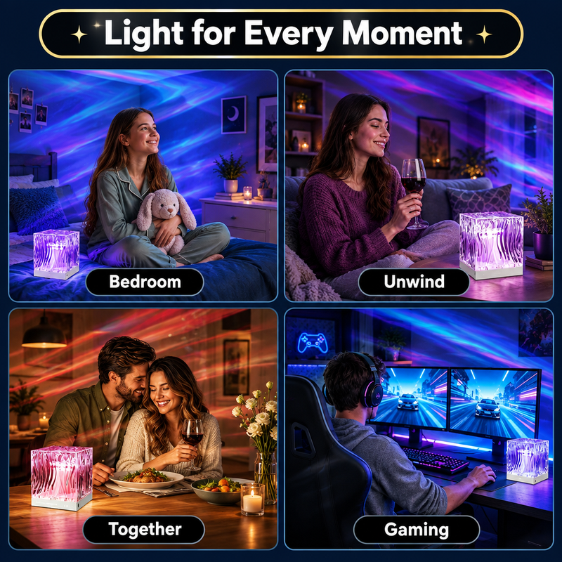SUNSET LAMP & NORTHERN LIGHTS PROJECTORS WITH REMOTE - 7