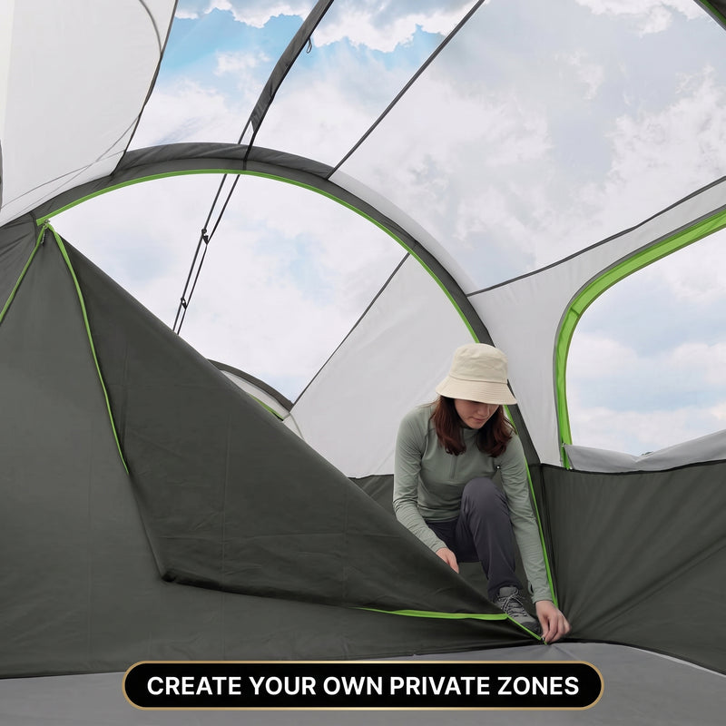 5–8 PERSON FAMILY DOME CAMPING TENT – WATERPROOF OUTDOOR TENT WITH RAINFLY & CARRY BAG - 7