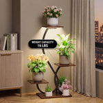PLANT STAND WITH GROW LIGHTS – MULTI-TIER INDOOR SHELF - 7