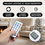 PRE LIT CHRISTMAS TREE – COLOR CHANGING LED LIGHTS WITH REMOTE CONTROL - 7