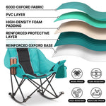 Oversized Folding Rocking Camping Chair with Padded Headrest - 7