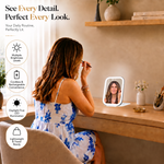 Portable LED Makeup Mirror – Rechargeable, Adjustable Brightness, Compact & Travel-Friendly - 7