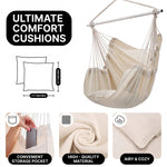 Premium Cotton Hanging Hammock Chair for Indoor & Outdoor Relaxation - 7