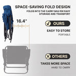 Oversized Folding Rocking Camping Chair with Padded Comfort & Portable Design - 7