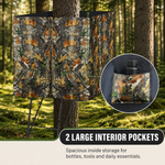Hunting Tree Stand Blinds Cover 142" x 35" Extra Large Camouflage Universal Tree Stand Blinds Realistic Forest Camo Treestand Cover with Zipper for Deer Elk Hunting, Frames Not Included - 7