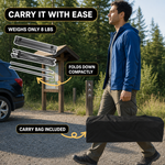 Aluminum Folding Camping Table – Portable Roll-Up with Carry Bag - 7