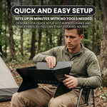 Portable Folding Charcoal Grill & Campfire Fire Pit - 7