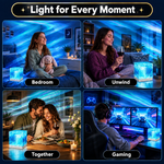 SUNSET LAMP & NORTHERN LIGHTS PROJECTORS WITH REMOTE - 7