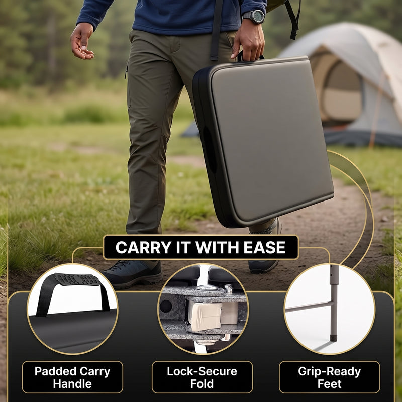 4 ft Adjustable Folding Camping Table - 7